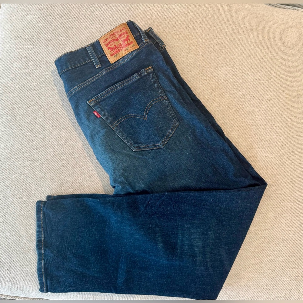Levi's Men's Dark Blue Straight Jeans